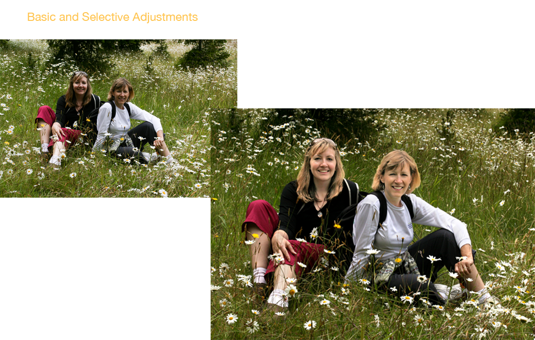 Carol & Lindsay before and after